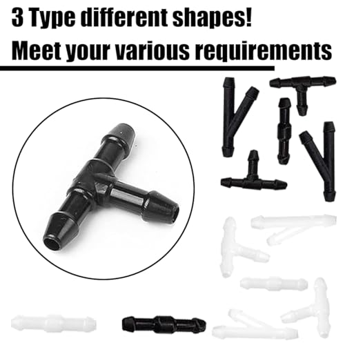 image for Osilly Windshield Washer Hose Kit, 4 Meter Wash Fluid Tubing with 12 P