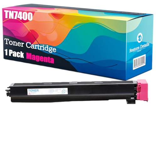 High Yield TN7400 8938-621 8938-622 8938-623 8938-624 Toner Cartridge Compatible for Konica Minolta Magicolor 7440 7450 7450II Printer, Unleash High-Definition Printing (Magenta)