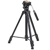 Takama 66' 3 Section Flip Video Camera Tripod withFluid Drag Head