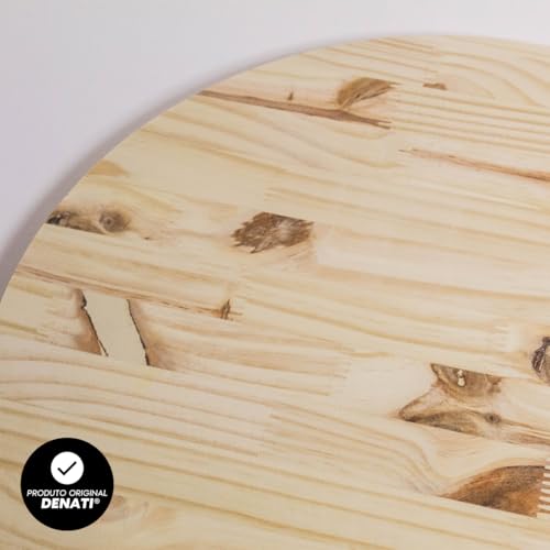 Bolacha Painel Redondo Disco Pinus 40cm Quadro Artesanato Lettering (Pinus 15mm)