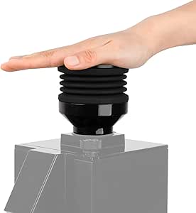 Coffee Grinder Single Dose Hopper Fit Eureka Mignon Grinder 2 in 1 Function Single Dose Hopper with Silicone Bellow Coffee Grinder Cleaning Accessories with Metal Lid Black