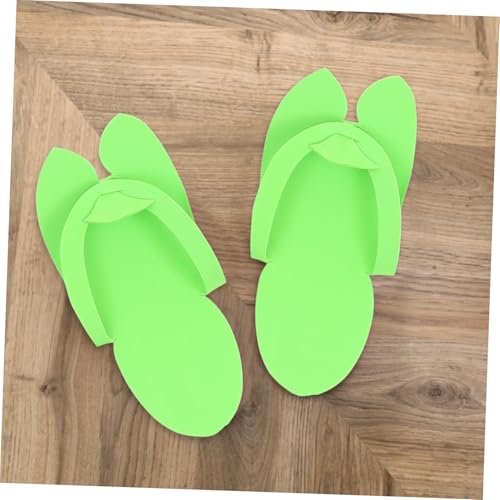 WRITWAA 12 Par Jednorazowych Klapek Pedicure EVA i Wygodne Kapcie Hotelowe Składane Ekologiczne Klapki Do Spa i Podróży Losowych Kolorów
