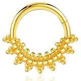piercing nez indien acheter Septum clicker ont une surface lisse très polie et sont exemptes d’arêtes vives, la fermeture est assez sûre, facile à ouvrir, à mettre et à fermer, pratique pour une utilisation quotidienne.