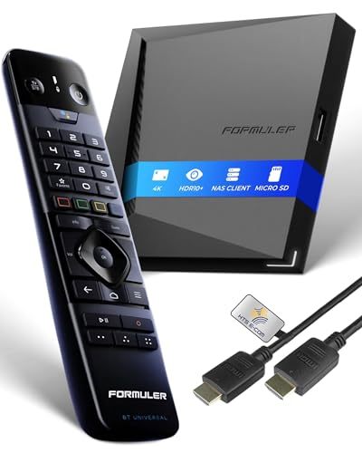 Formuler Z11 PRO MAX 4K BT1-Edition Android 11 OTT Medien Player, 4K UHD HDR10+ Smart OTT IP Media-Streaming-Box, WLAN, BT Fernbedienung, Widevine L1 Support, MYTVOnline3 App, HTS e-com HDMI-Kabel