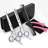 Perfekt für Persönliche Nutzung / Salon - Hohe Qualität Bamoer Friseurscheren sind sicher und einfach für den persönlichen Gebrauch zu Hause geeignet: Männer, Frauen, ältere Menschen, Kinder, Babys und sogar Haustiere! Und auch perfekt für professionelle Friseure, Friseure. Unsere Scheren verwirren nicht das Haar. Glatter Edelstahl, keine Haare verfangen sich zwischen den effilierschere. Dies unterscheidet sich von anderen Haar Schere auf dem Markt. Sind langlebiger als die anderen.
