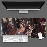 ⭐ Wasserdichte und schmutzabweisende Oberfläche: Die Oberfläche dieses Gaming-Mauspads besteht aus glattem, bequemem und atmungsaktivem Lycra, das präzise und schnelle Mausbewegungen ermöglicht und gleichzeitig hervorragende Geschwindigkeit und Kontrolle bei der Arbeit oder beim Spielen bietet.
