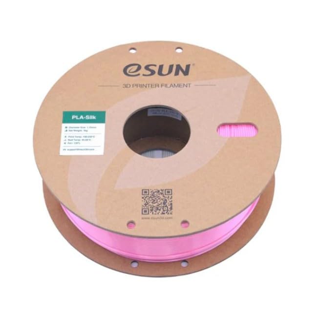 Image of eSUN 1.75mm Silk PLA 3D Printing Filament Pink, Net Weight-1Kg
