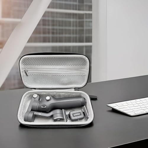 Image of M.G.R.J Carrying Case for DJI Osmo Mobile 8, Osmo Mobile 7P / 7 Gimbal Stabilizer, Travel Portable Bag for DJI Osmo Mobile 8 | 7P | 7 | SE Accessories (Hard|EVA|Black) (DJI Gimbal Not Included)