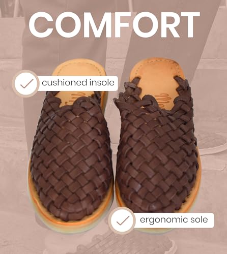 Image of Macarena Collection Womens Shoes Leather Sandals for Women | Huarache Handmade Mexican Sandals | Comfortable & Stylish Womens Sandals Panal