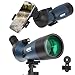 Telescopio ultra HD 25-75 x 70, doppia messa a fuoco, impermeabile, obiettivo FMC, prisma BAK4, custodia, treppiede, caccia, bird watching, paesaggi selvatici (blu)