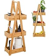 DuneDesign Wandrek 60x15x54cm - Bamboe Hout Hangrek - 3 Vakken Keukenrek Opbergrek voor Badkamer vanaf € 41,99 (april 2026