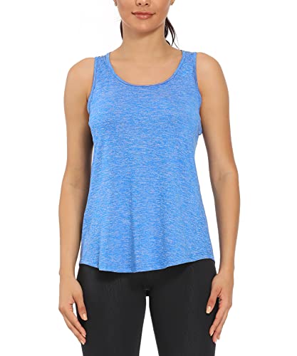 Image of Workout Tank Tops for Women Gym Exercise Athletic Yoga Tops Racerback Sports Shirts