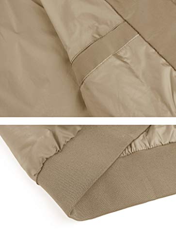 KEFITEVD Heren licht dun bomberjack met mouwzak blouson jas overgangsjas opstaande kraag US pilotenjas met binnenzak - Image 7