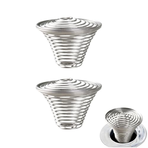Colador de acero inoxidable para desagüe, 2 unidades