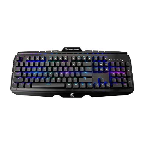 IOGEAR HVER PRO X RGB Optical-Mechanical Keyboard GKB730-BN PC Gaming RGB Lighting Keyboard, Brown Switches, 25X Faster, Waterproof 104-Key PC Keyboard Cover