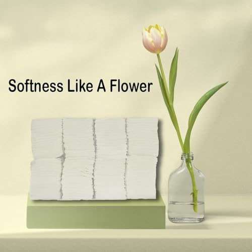 Image of Ella Multi Fold Tissue Paper I 2600 Sheets I Pack of 20 I Soft & Absorbent 1 Ply M Fold Tissue Paper Bulk Pack for Commercial Office Home Use, Kitchen, Bathroom, Travel | Free Check Duster Cloth