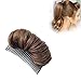 Erioctry Hair Bun Invisible False Hair Clip Charming Fluffy Princess Styling Volume Hair Pad for Women Girls Light Brown 10cm length