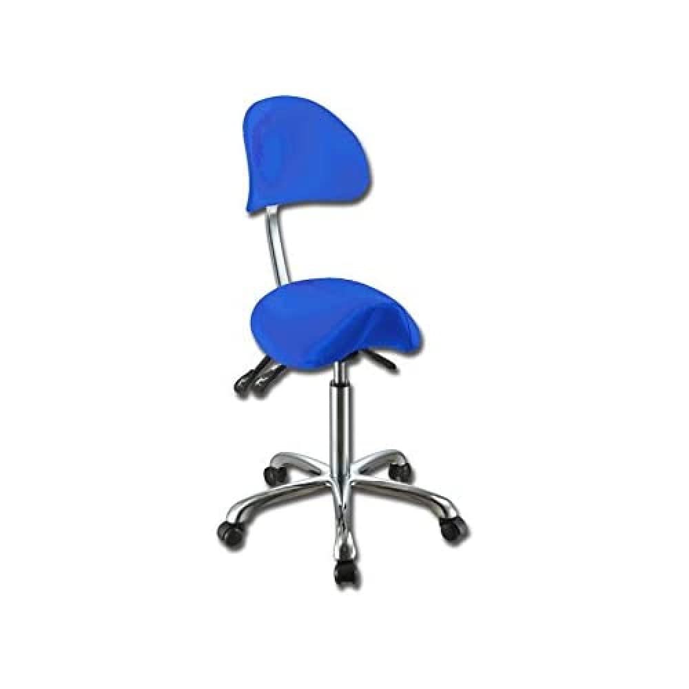 GIMA 45262 Sgabello Ergo, con Schienale, Blu