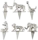 Empire Pewter Circus Candle-Holders, Set of 6