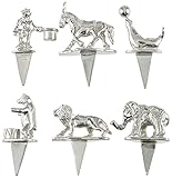 Empire Silver Birthday Candle Holders, Set of 6