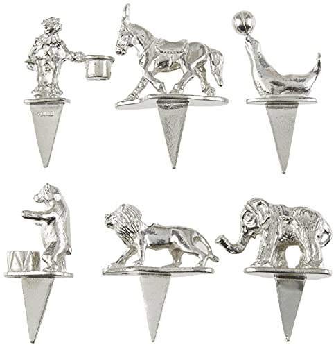 Empire Silver™ Set of 6 Pewter Birthday Candle Holders