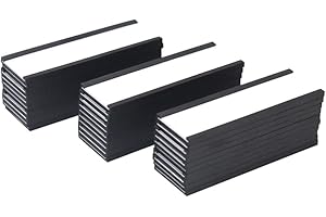 Channel Magnetic Label Holders With Paper Inserts and Clear Plastic Protectors