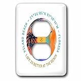 3dRose Vilano Beach, Florida. Life is better at the beach... - Light Switch Covers (lsp-363947-6)