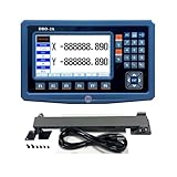 DRO Digital Readout 2 Axis Screen DRO Readout Display Linear Scale for Bridgeport/Knee Mill Milling Machine Lathe Machine Tools (DRO-2A-LCD)