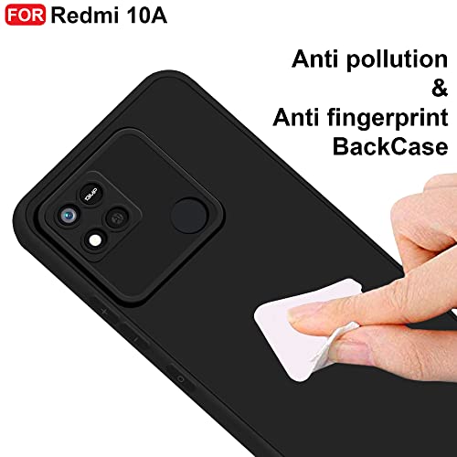 CEDO-Redmi-10A-Poco-C31-Back-Cover-Matte-Soft-Silicon-Flexible-Camera-Bump-Protection-All-Side-Shock-Proof-Rubberised-Back-Case-Cover-for-Xiaomi-Redmi-10A-Poco-C31-Black