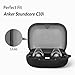 Geiomoo Silicone Case for Anker Soundcore C30i, Protective Cover with Carabiner (Black)