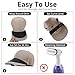 Classicseali 4pcs Hat Bender,Easy Snap Hat Curver Tool, 9 Adjustment Ranges, Plastic Hats Bender Brim, Suitable for All Types of Cap Brims, Including New Age Caps and Baseball Caps, Black