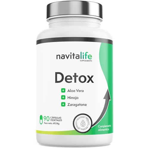 Navitalife Detox Suplemento Aloe Vera con Hinojo y Zaragatona 90 Cápsulas