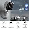 AOQEE 2K Cameras for Home Security-Outdoor/Indoor Camera for Dog/Cat/Pet/Nanny/Baby, Color Night Vision, White Light, Siren, 24/7 SD Recordings, Works with Alexa/Google Home, C1 (C1-White-2pack-2.4G) #1