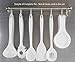 Reston Lloyd 05306M Calypso Basics 100% Melamine, Spoon, White (Pack of 6)