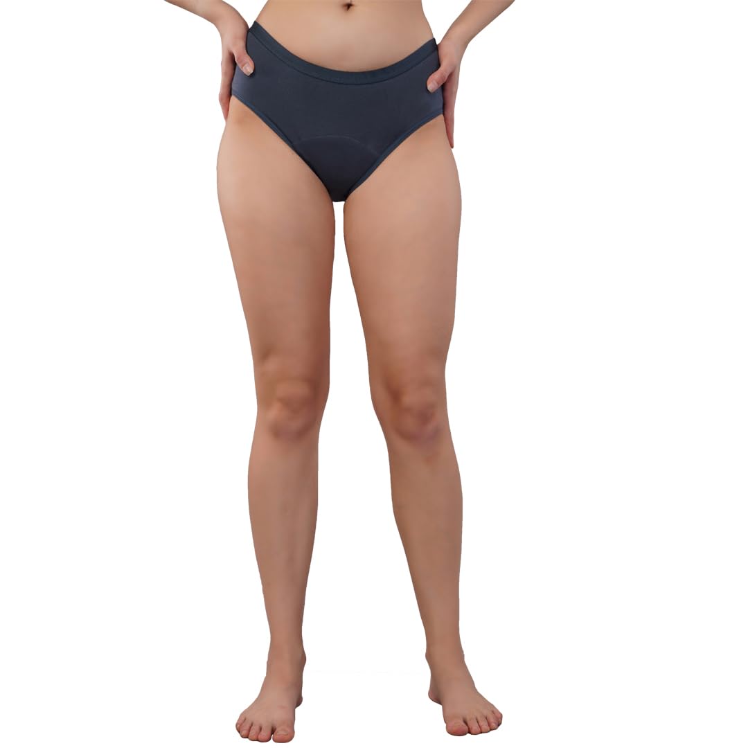 SochGreen Cotton Incontinence Underwear For Women- Wash & Reusable, Absorbs Moderate Urine Leak (Upto 70 ml), Anti Bacterial, Hygienic & Leakproof, Full Coverage- Hipster (1 pc) (Grey, XXL) (B0DB5HWQ13) Amazon Price History, Amazon Price Tracker