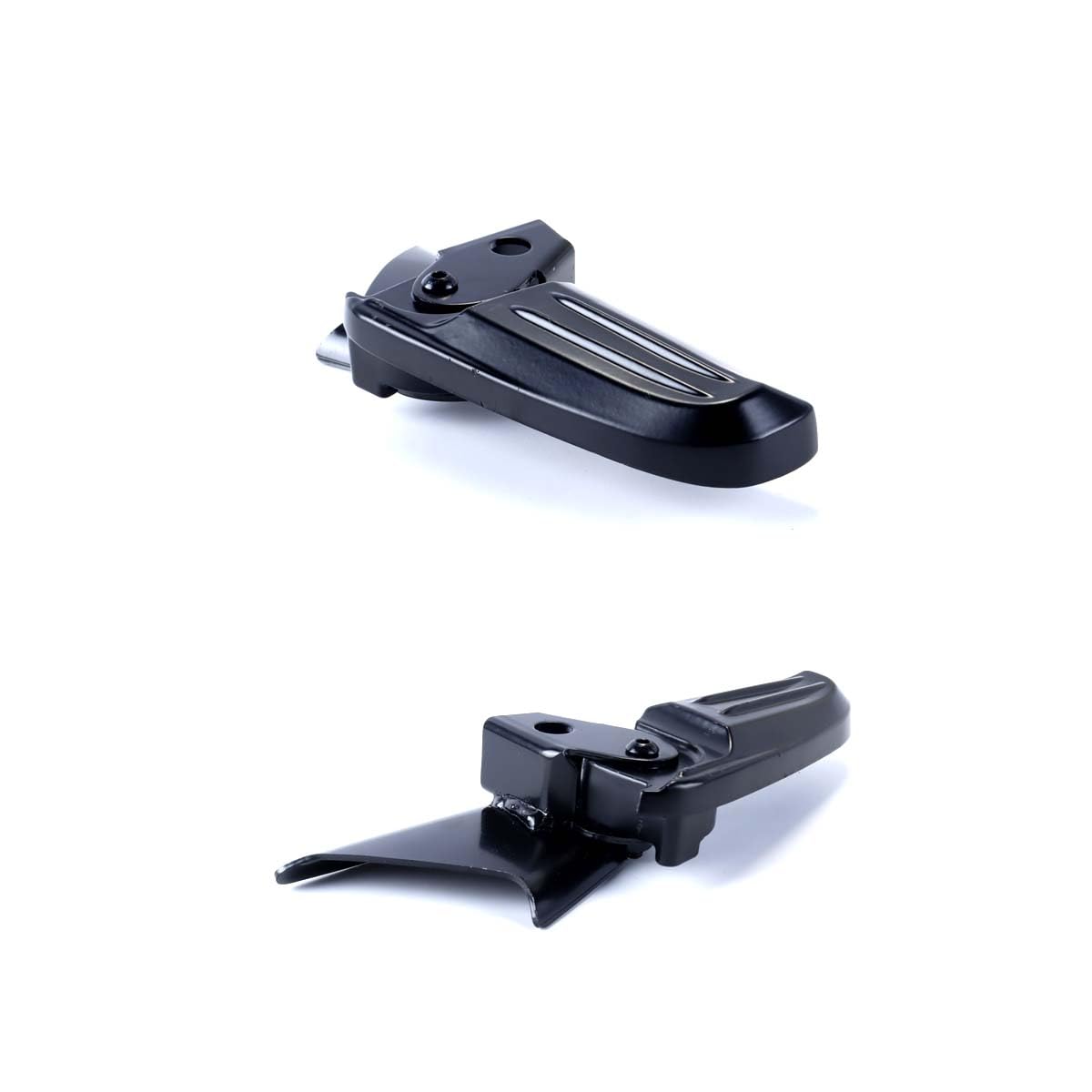 Estriberas para motocicleta compatibles con Piaggio, Vespa, Spring, Primavera LX LXV 150 125, pedales modificados (negros)