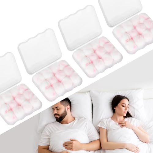 ABOHU 24 Pares Tapones para los Oídos de Cera, Reducción de Ruido Tapones para los Oídos de Cera moldeables, Cómodos y Reutilizables Especiales para Natación, Agua o Ruidos Fuertes,dormir,estudiar