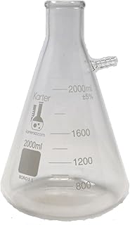 2000ml Filtering Flask, Bolt Neck with Tubulation, 3.3 Borosilicate, Heavy Wall, Karter Scientific (Single)