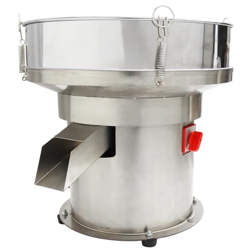 WYDDDARY Electric Powder Vibrating Sieve Stainless Steel Powder Shaker Powder Vibrating Screen Sifter Machine ?19.7inch with 40 100 Mesh Screen 110V