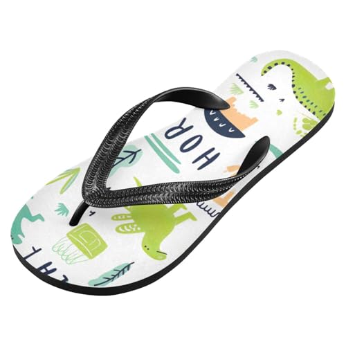 Women Beach Summer Casual Flip Flop Cute DinosaurQuick Dry Sandals Slipper for Men 214B2705
