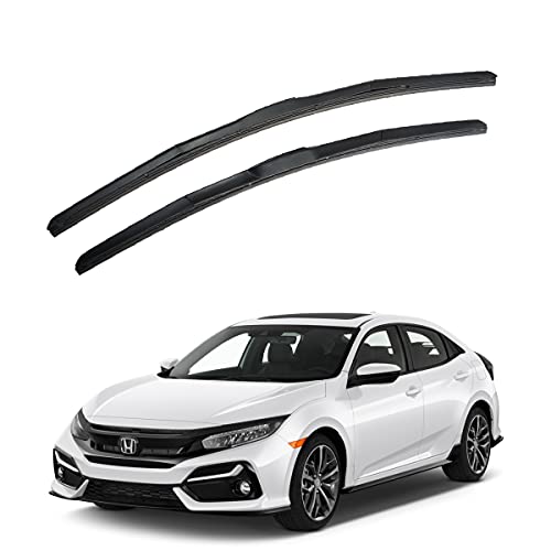 Image of Oshotto Frameless (O.E.M Type) Wiper Blades Compatible with Honda Civic New(26 inch 24 inch)