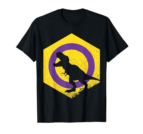 Intersex Pride Flag Funny Dinosaur Intersex Flag T-Shirt