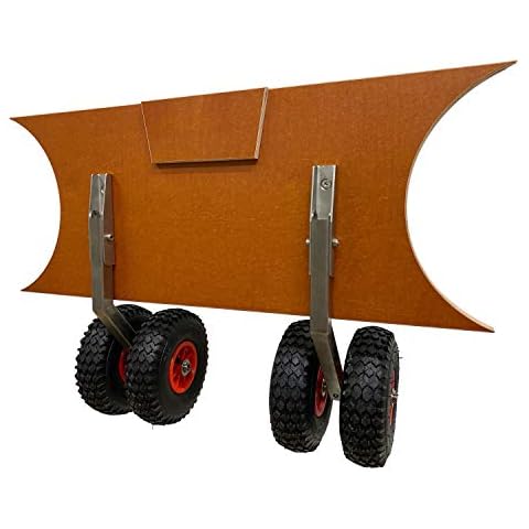 Boat Transom Launching Wheels Inflatable Boat Dinghy Tender RIB Outboard Engine Stainless Heavy Duty L-Type Cover