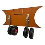 Heckräder Slipräder Schlauchbooträder Transporträder Edelstahl Schlauchboot L-Type