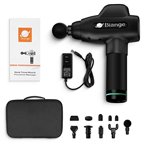 Biange Deep Tissue Massage Gun, Muscle Percussion Massager Gun for Athletes, Super Quiet 20 Speeds for Muscle Recovery Pain Relief - Thumbnail 5