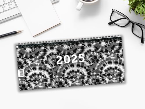 Tischkalender 2026, Querkalender Querterminbuch 2026, 1 Woche/ 1 Seite, 64 Seiten, 297 x 130 mm, Quer, Terminkalender, Karton, Jahresübersicht ... Adress-Notizseiten, Wire-O-Bindung: gratis