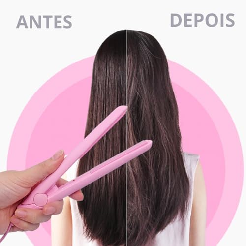 【Mini Chapinha Prancha de Bolsa Portátil Cabelo Bivolt】Chapinha Mini Prancha de Cabelo Portátil de B
