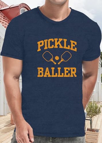 Image of Mens P-Ball Shirt Pickleball Player Themed Tee Tops