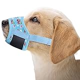 Dzmodz Dog Muzzle Adjustable Drinkable Comfortable Breathable Dog Muzzle. Pet Muzzle Suitable for Small, Medium, and Large Dogs，Stop Biting Barking Chewing (Blue, S)