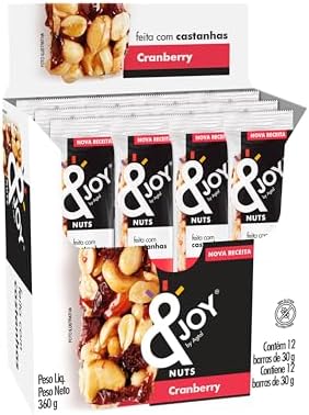 Enjoy Barra Mixed Nuts Cranberry 12 X 30G